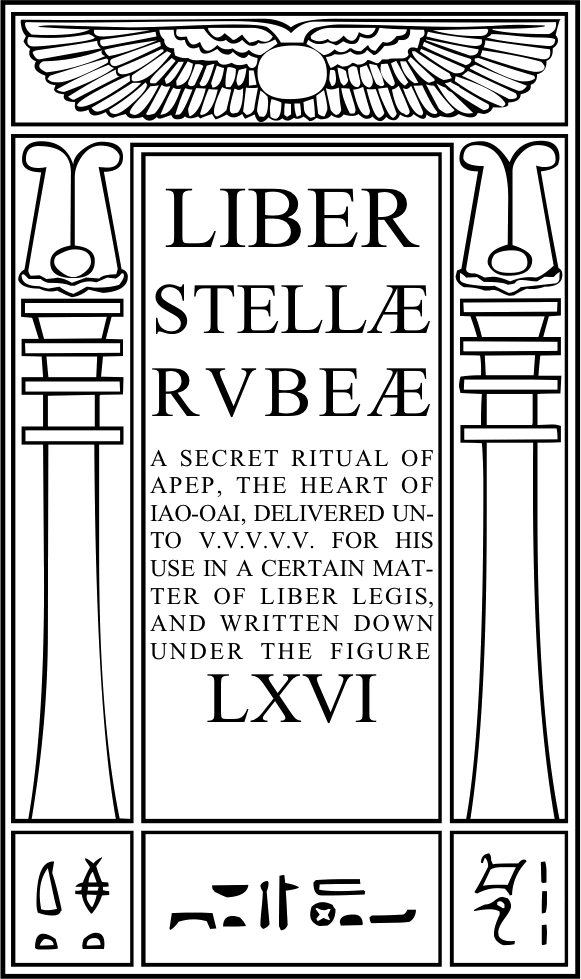 Liber Stellæ Rubeæ sub figurâ LXVI